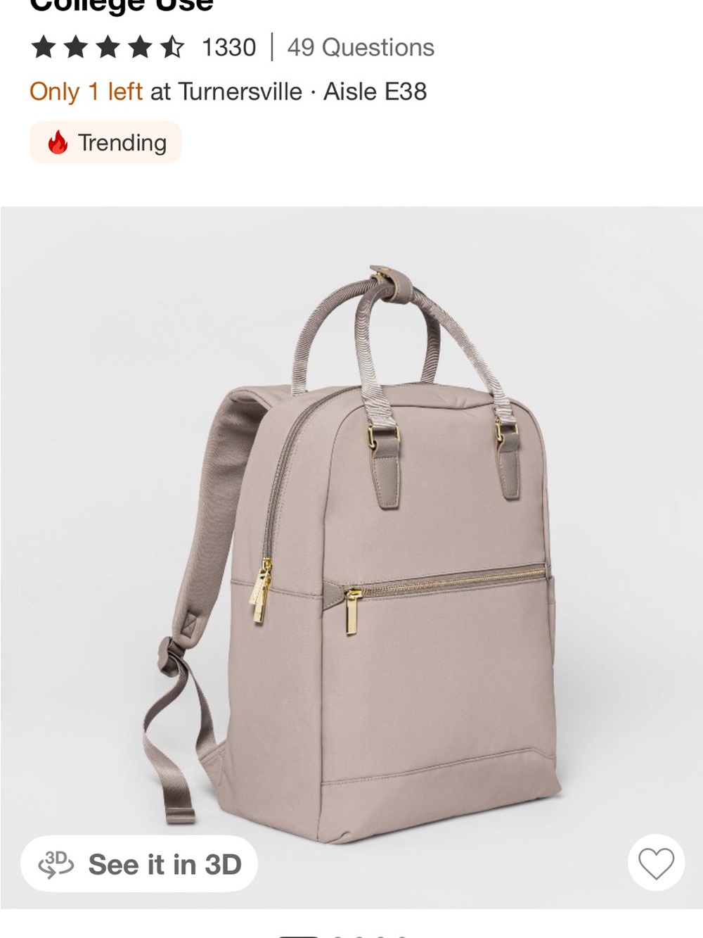 Open Story Commuter Backpack - Taupe
